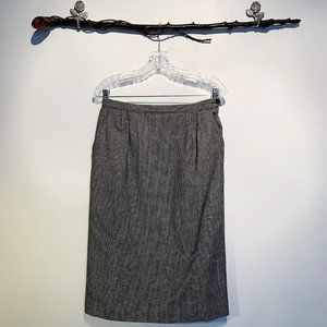 Black and White Pendleton Skirt